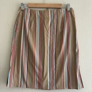 Liz Claiborne liz sport petite cotton striped skirt size 6P